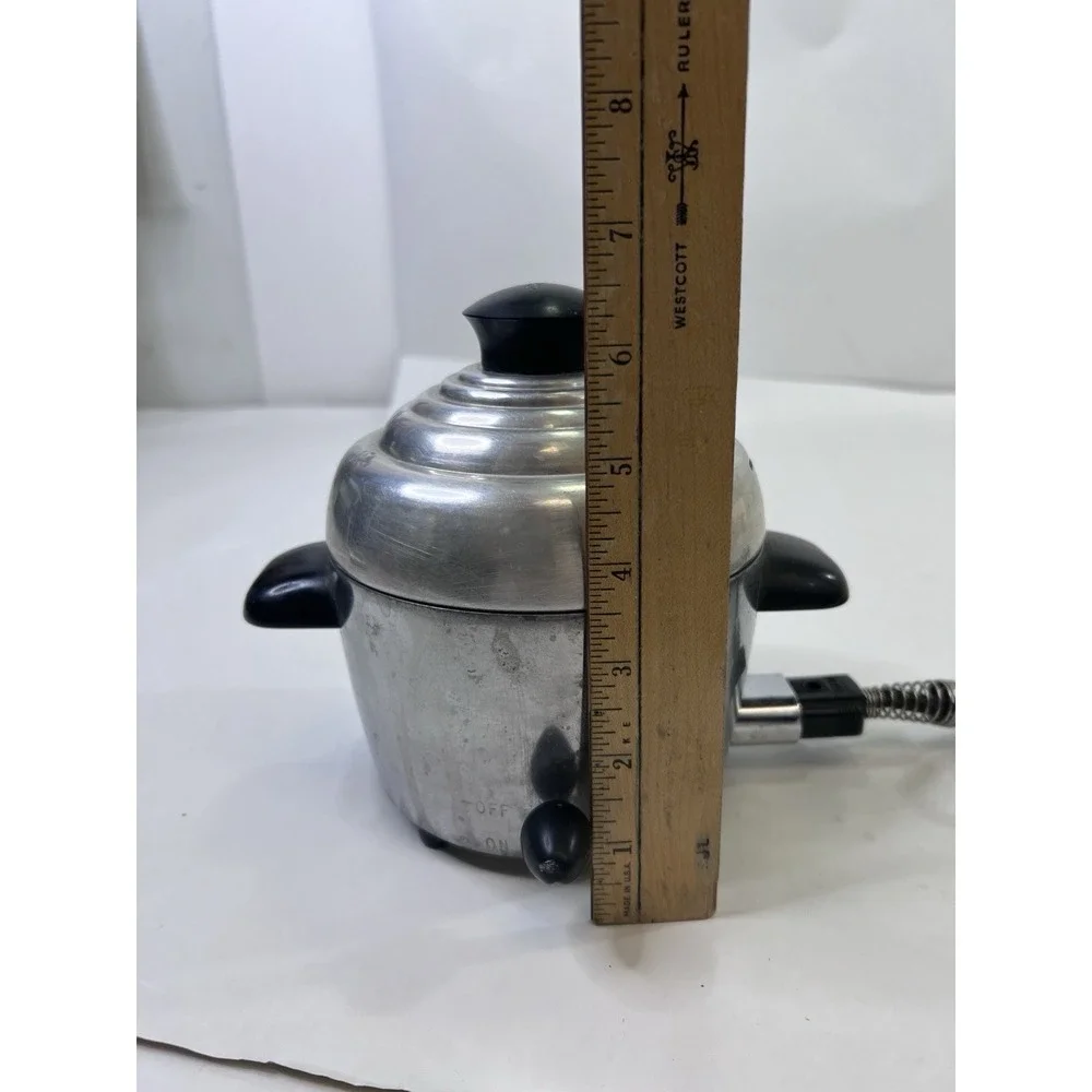 Sunbeam E2 Egg Cooker Vintage Electric Poacher Aluminum Soft, Hard Boil TESTED!
